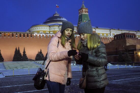 Moscow on New Year's eve