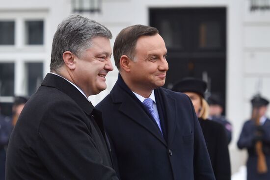 Ukrainian President Petro Poroshenko's visit to Poland
