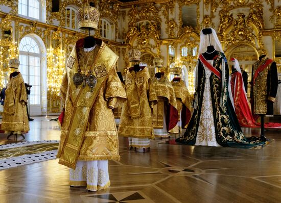 Opening exhibition of costumes for film "Matilda" in Tsarskoye Selo