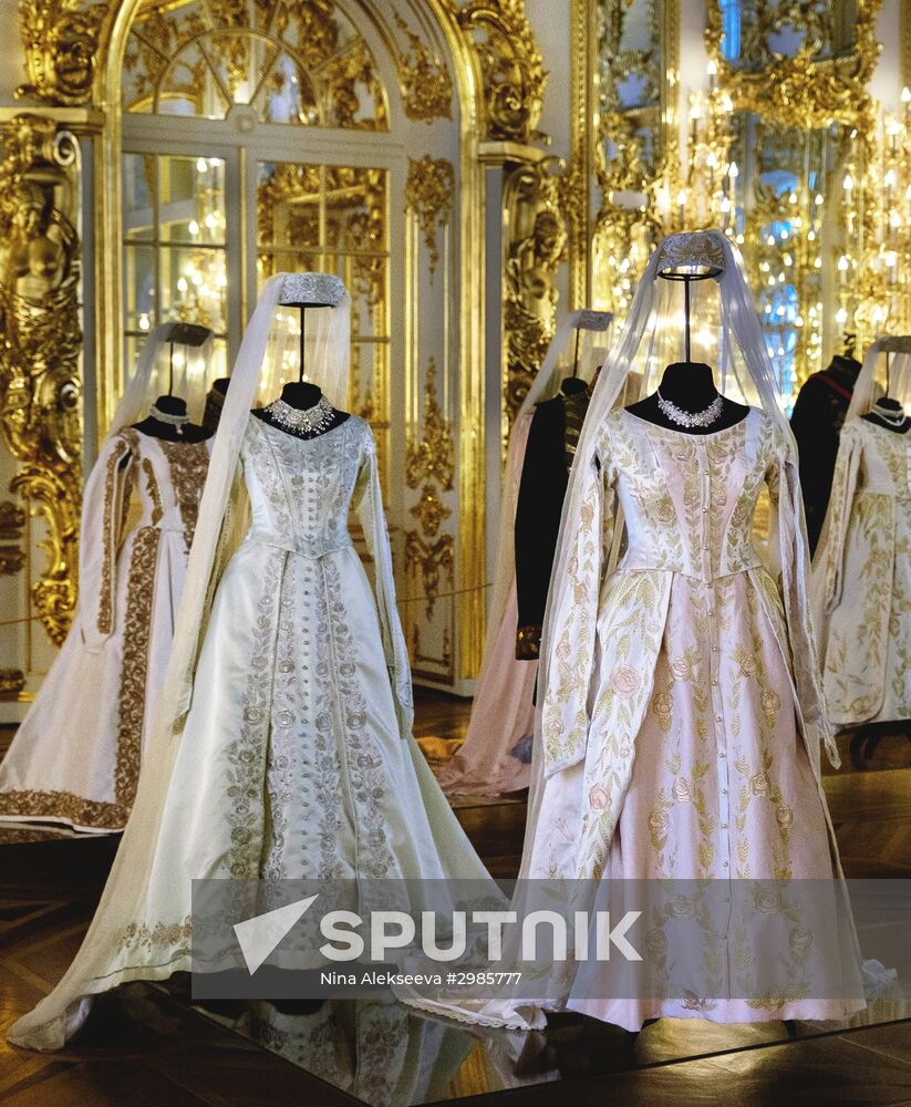 Opening exhibition of costumes for film "Matilda" in Tsarskoye Selo