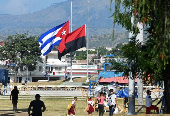 Santiago de Cuba during Fidel Castro's funeral