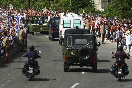 Santiago de Cuba during Fidel Castro's funeral