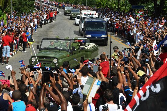 Santiago de Cuba during Fidel Castro's funeral