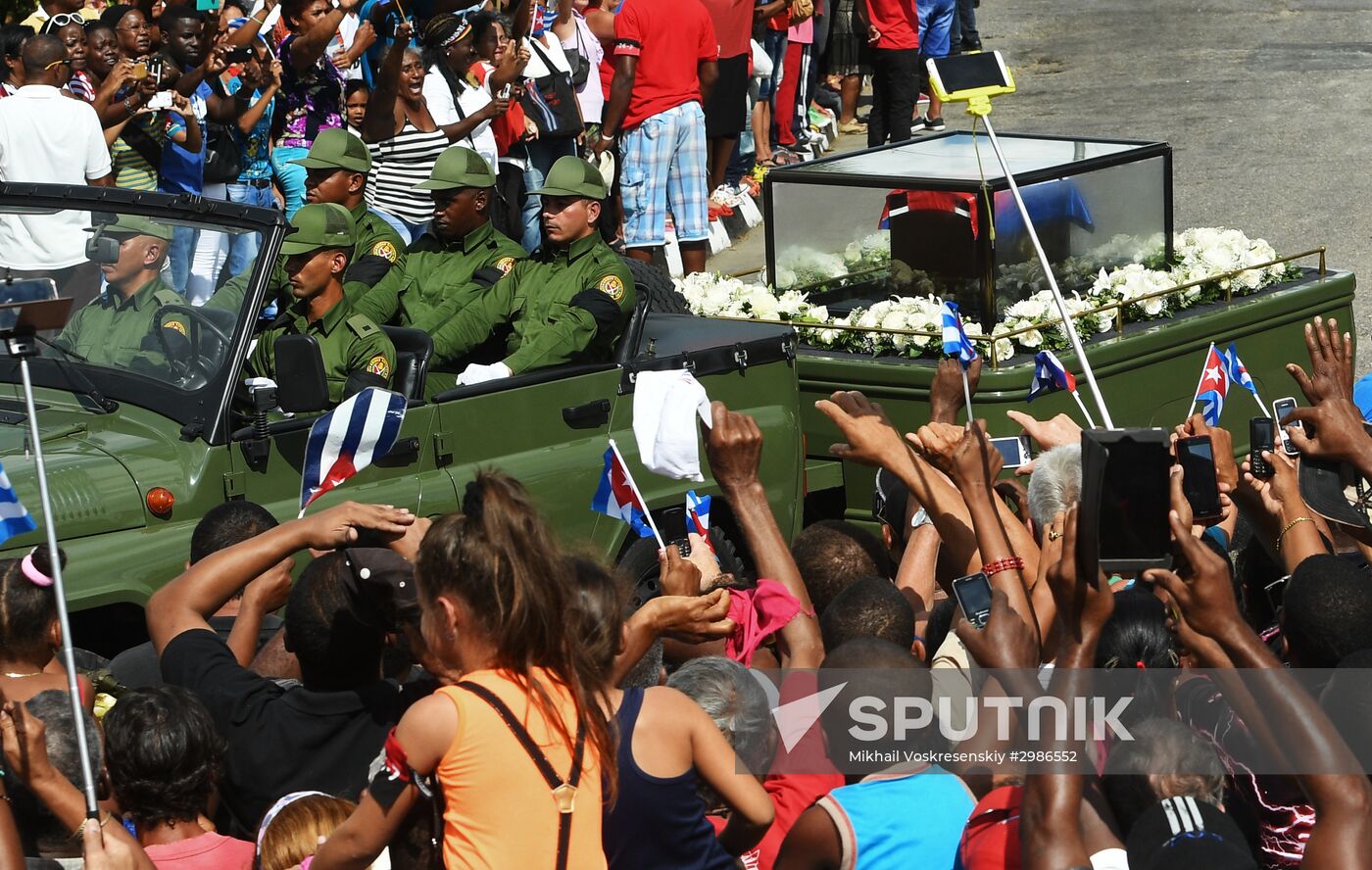 Santiago de Cuba during Fidel Castro's funeral