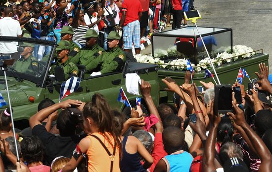 Santiago de Cuba during Fidel Castro's funeral