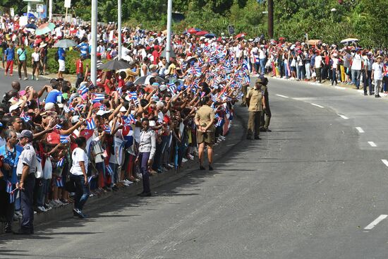 Santiago de Cuba during Fidel Castro's funeral