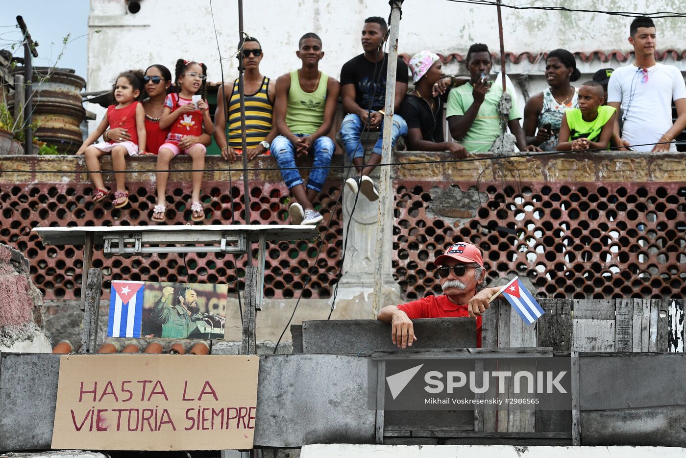 Santiago de Cuba during Fidel Castro's funeral