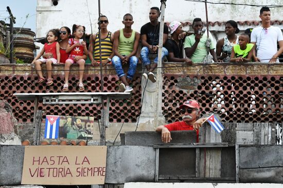 Santiago de Cuba during Fidel Castro's funeral
