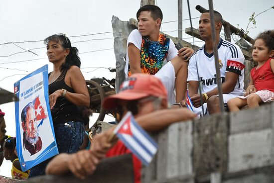 Santiago de Cuba during Fidel Castro's funeral