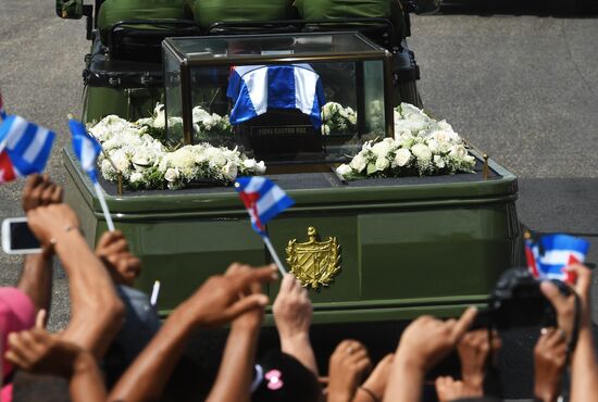 Santiago de Cuba during Fidel Castro's funeral