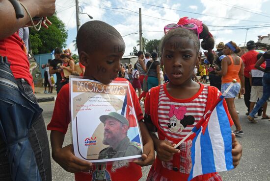 Santiago de Cuba during Fidel Castro's funeral