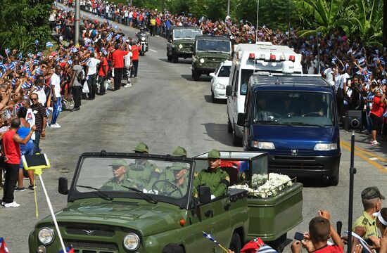 Santiago de Cuba during Fidel Castro's funeral