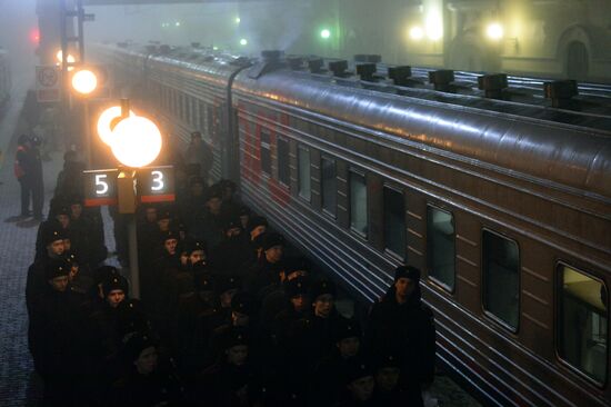 Military draft in Vladivostok