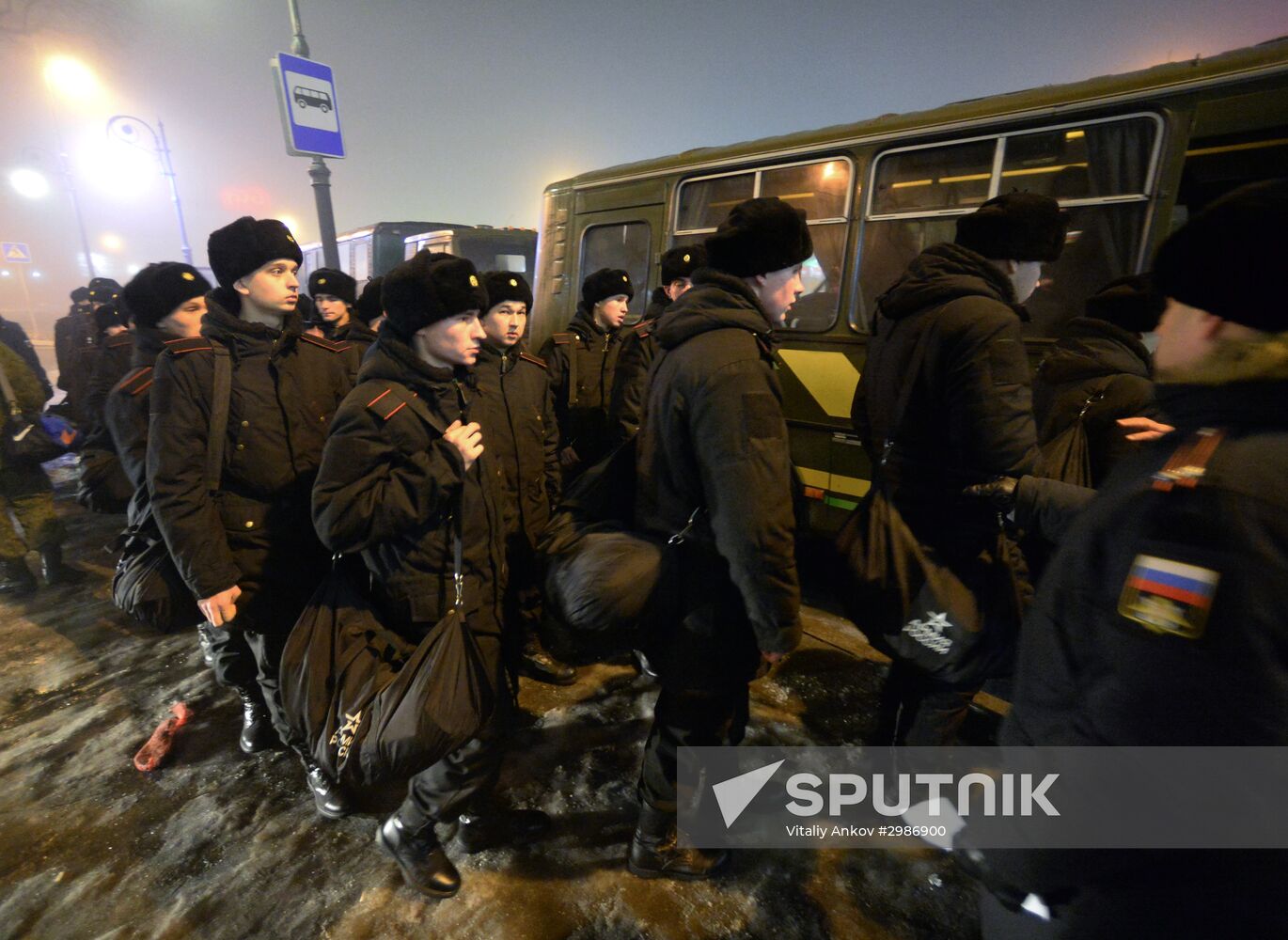 Military draft in Vladivostok