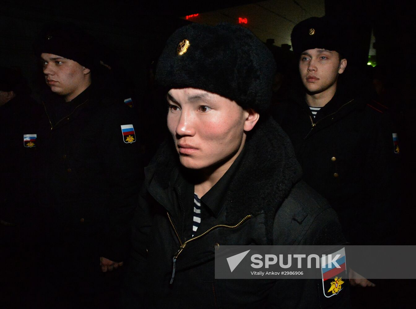 Military draft in Vladivostok