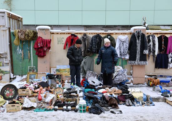 Flea market in Kiev