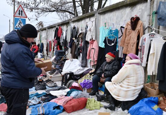Flea market in Kiev
