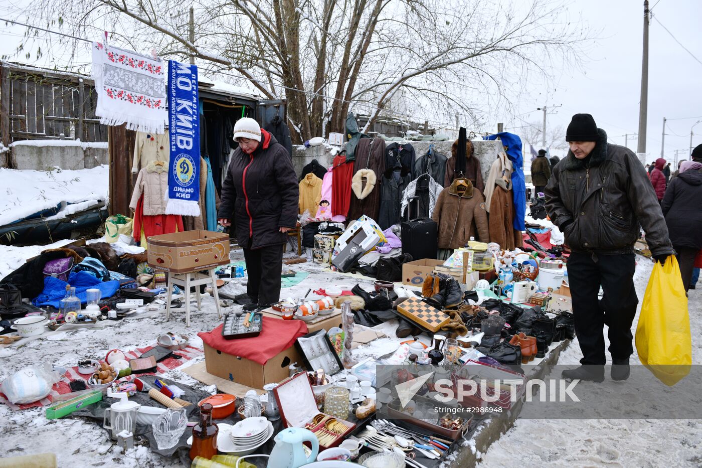 Flea market in Kiev