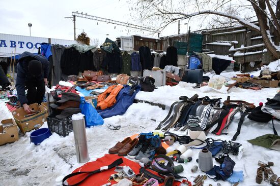 Flea market in Kiev