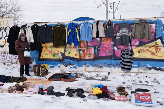 Flea market in Kiev