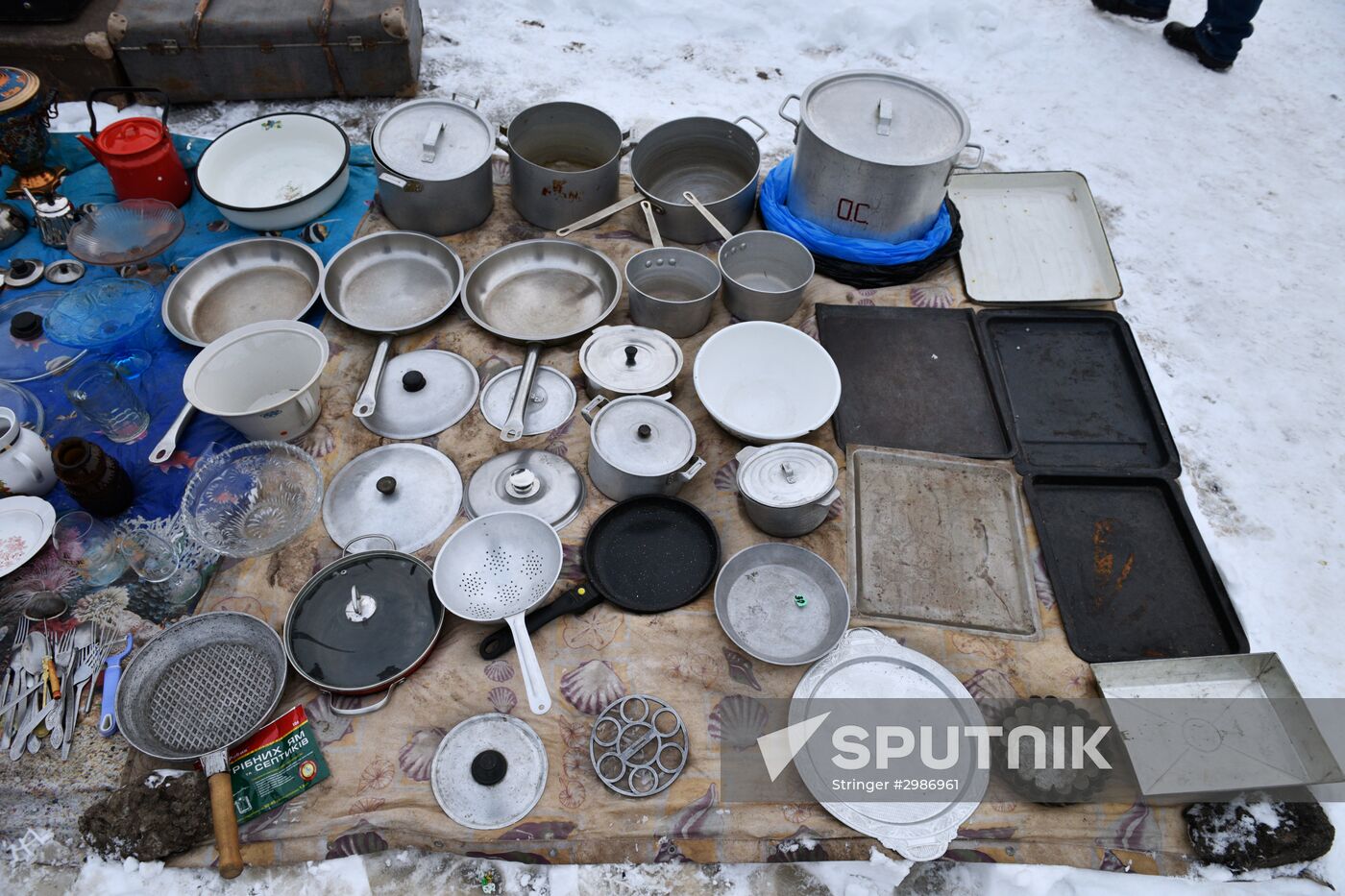 Flea market in Kiev