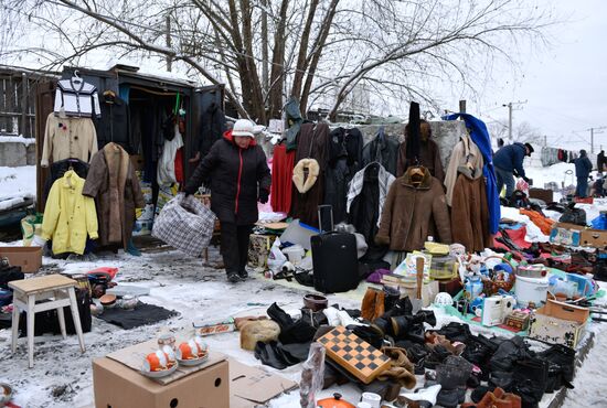 Flea market in Kiev