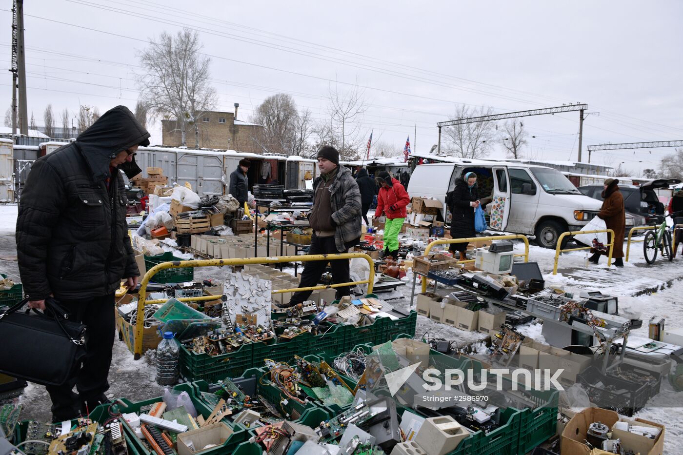 Flea market in Kiev