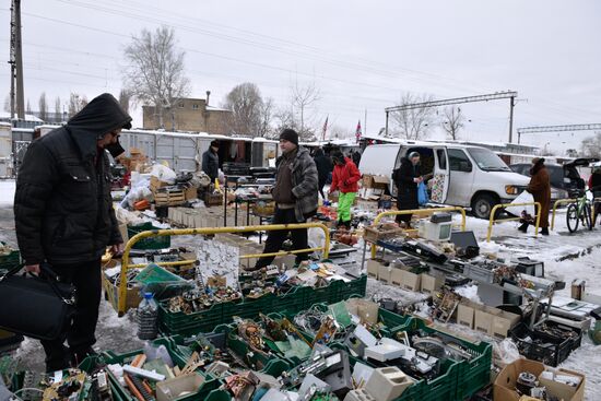 Flea market in Kiev