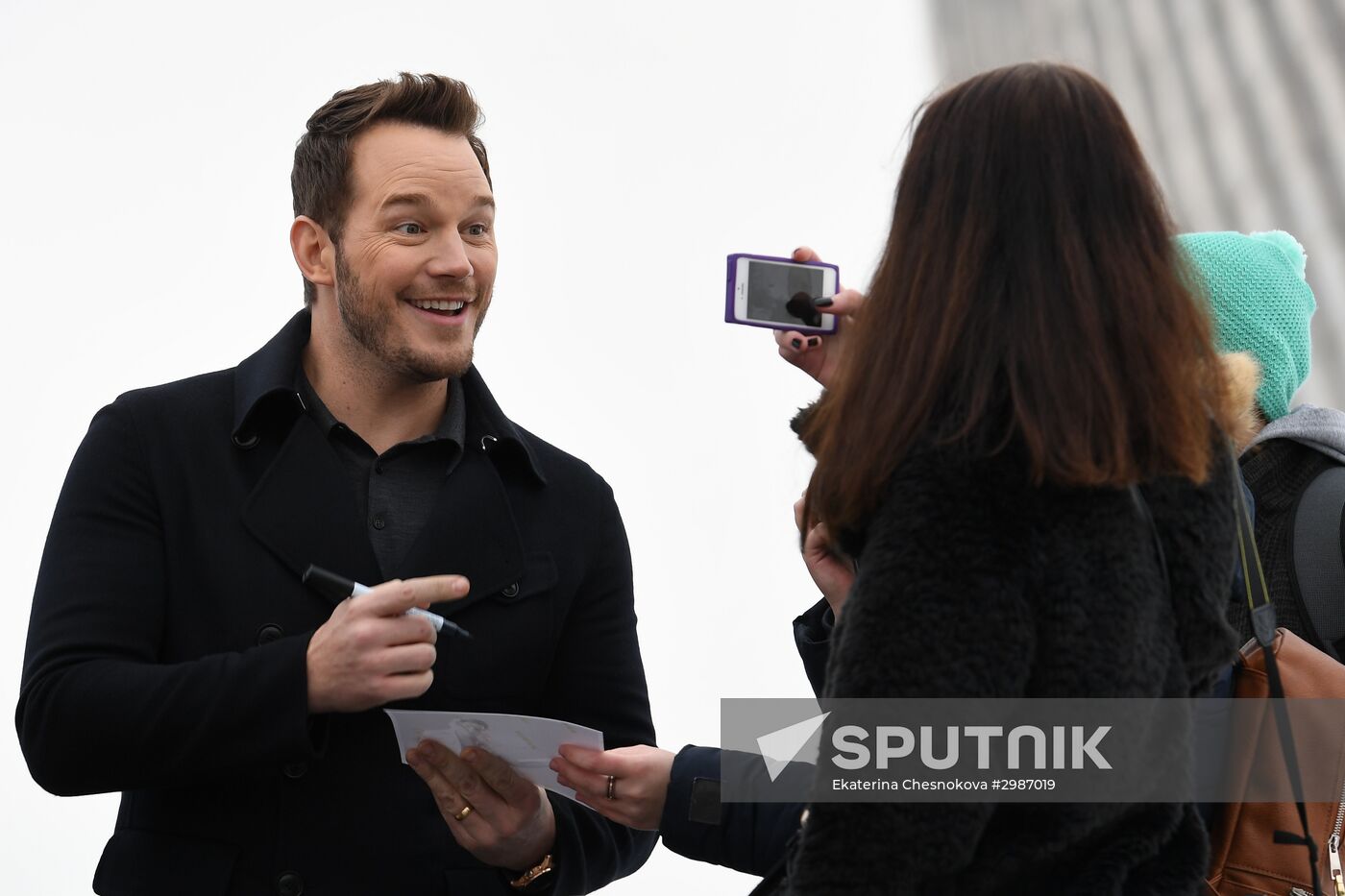 Photo call and news conference with actor Chris Pratt