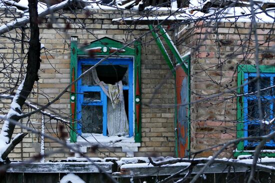 Gorlovka, Donetsk Region, after shelling