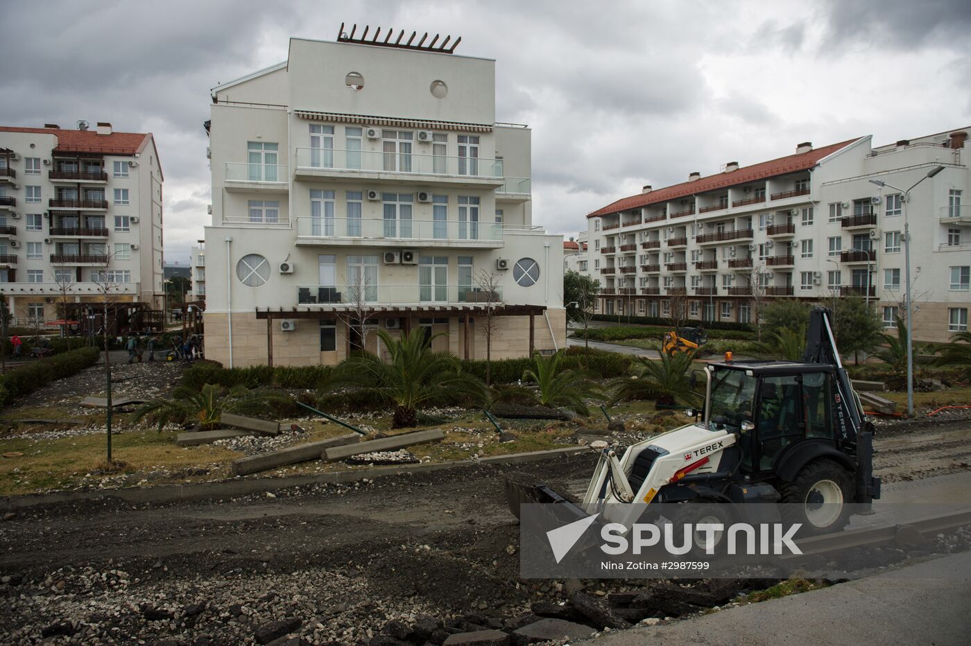 Aftermath of a storm in Sochi