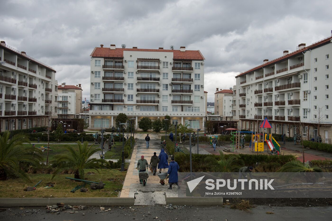 Aftermath of a storm in Sochi