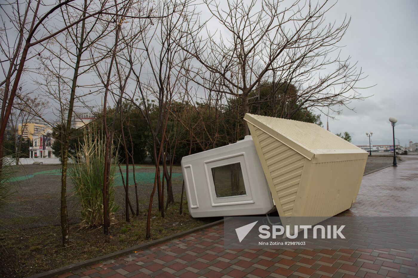 Aftermath of a storm in Sochi