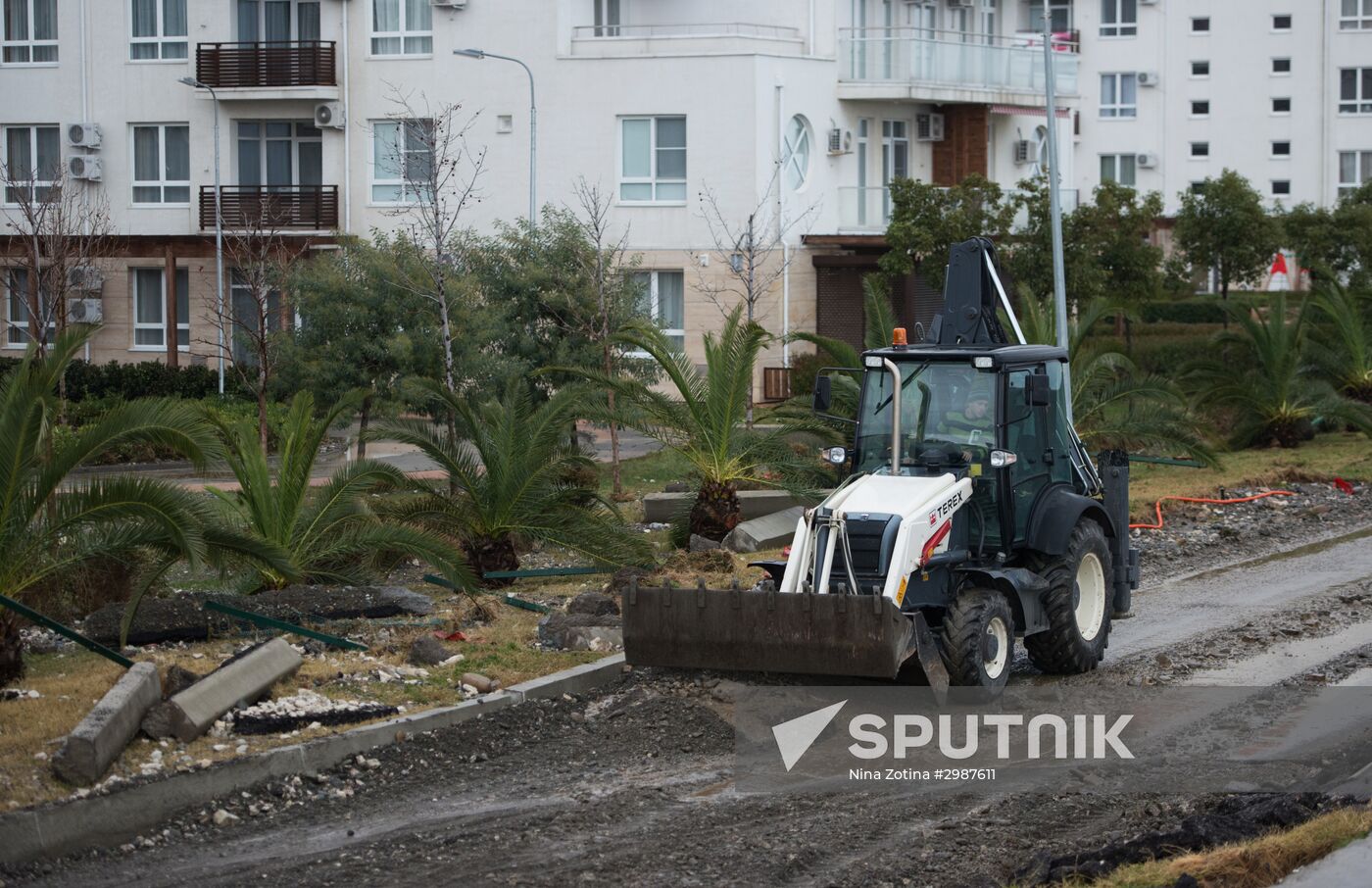 Aftermath of a storm in Sochi