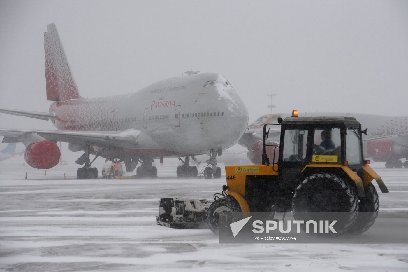 Snowstorm in Moscow