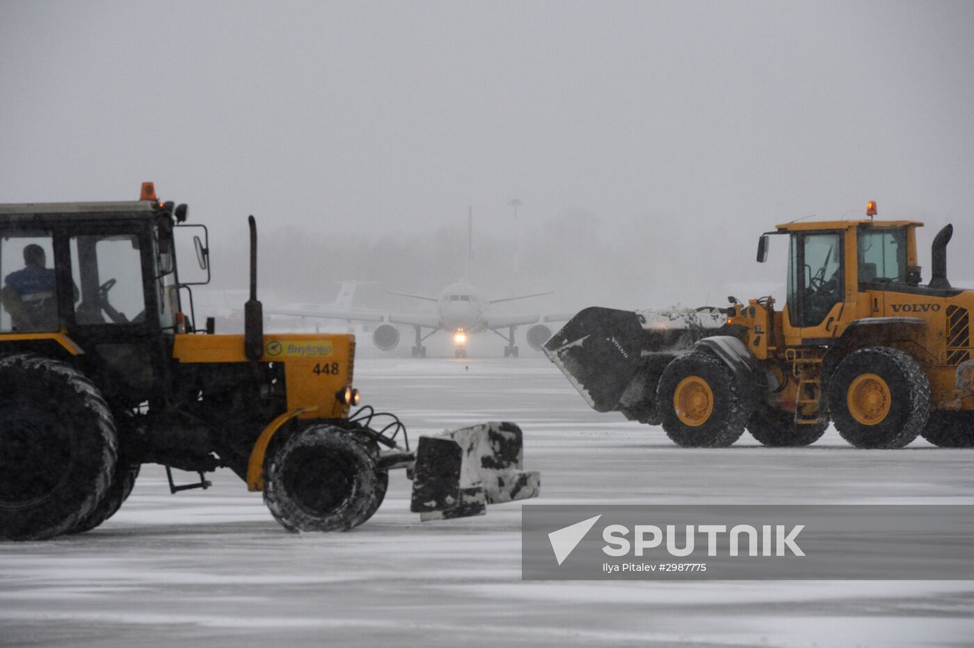 Snowstorm in Moscow