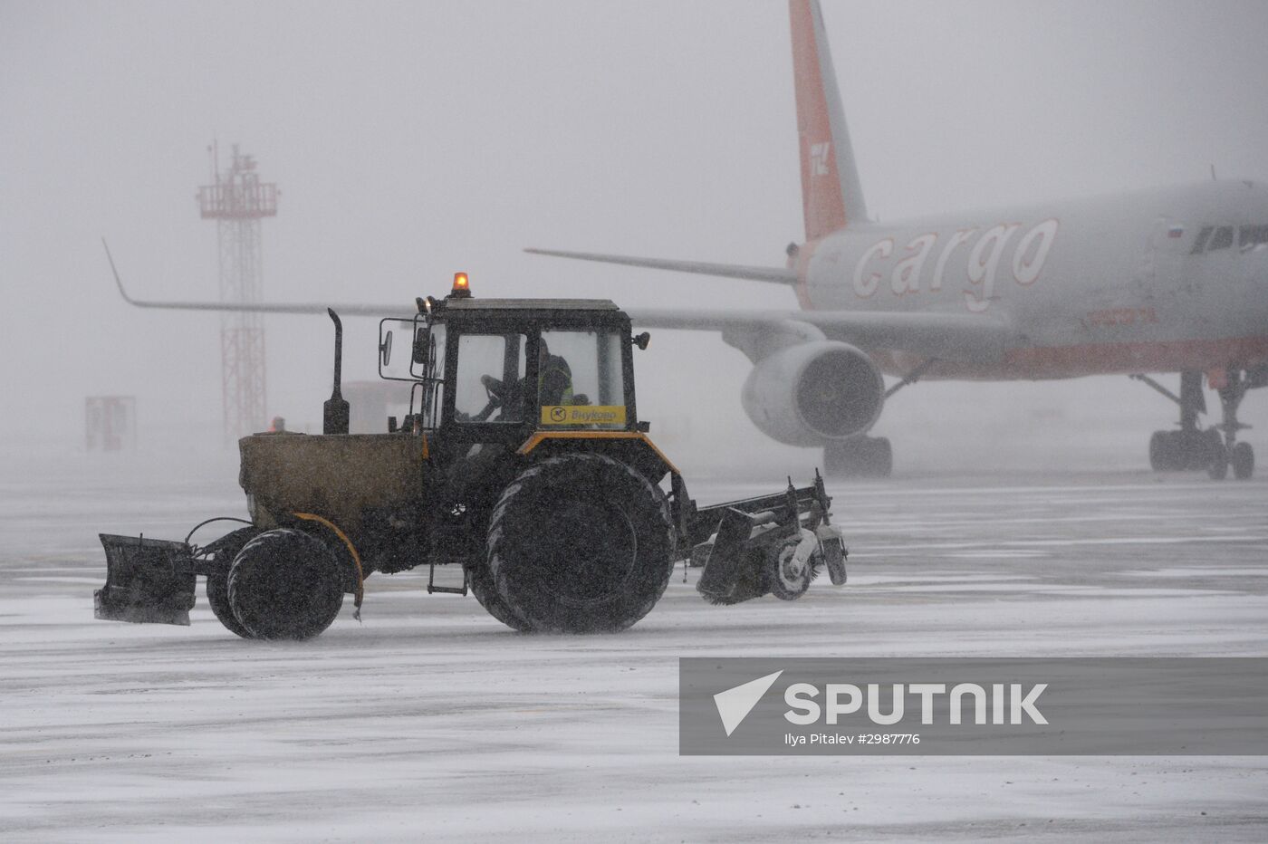 Snowstorm in Moscow