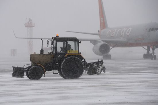 Snowstorm in Moscow
