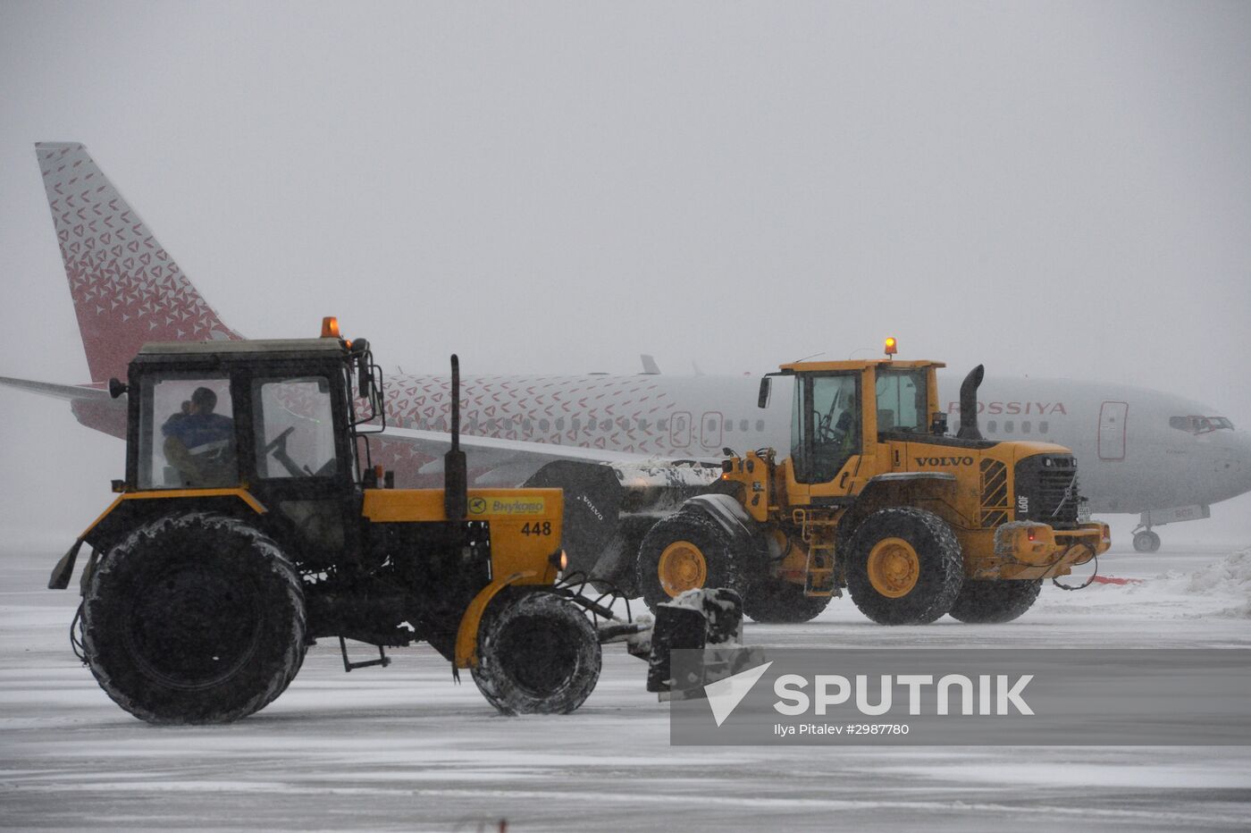 Snowstorm in Moscow