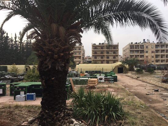 Russian defense ministry's mobile hospital in Aleppo comes under gunfire attack