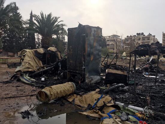 Russian defense ministry's mobile hospital in Aleppo comes under gunfire attack