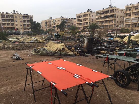 Russian defense ministry's mobile hospital in Aleppo comes under gunfire attack