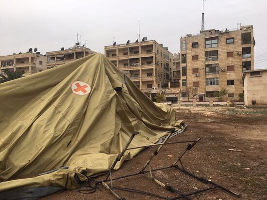 Russian defense ministry's mobile hospital in Aleppo comes under gunfire attack