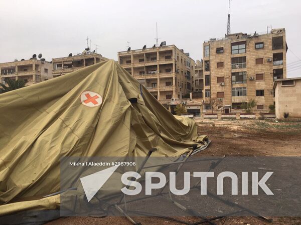 Russian defense ministry's mobile hospital in Aleppo comes under gunfire attack