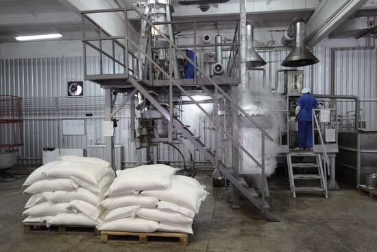 Opening halvah-produciton shop in Donetsk