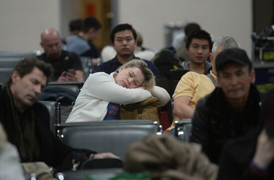 Delayed flights in Sheremetyevo airport
