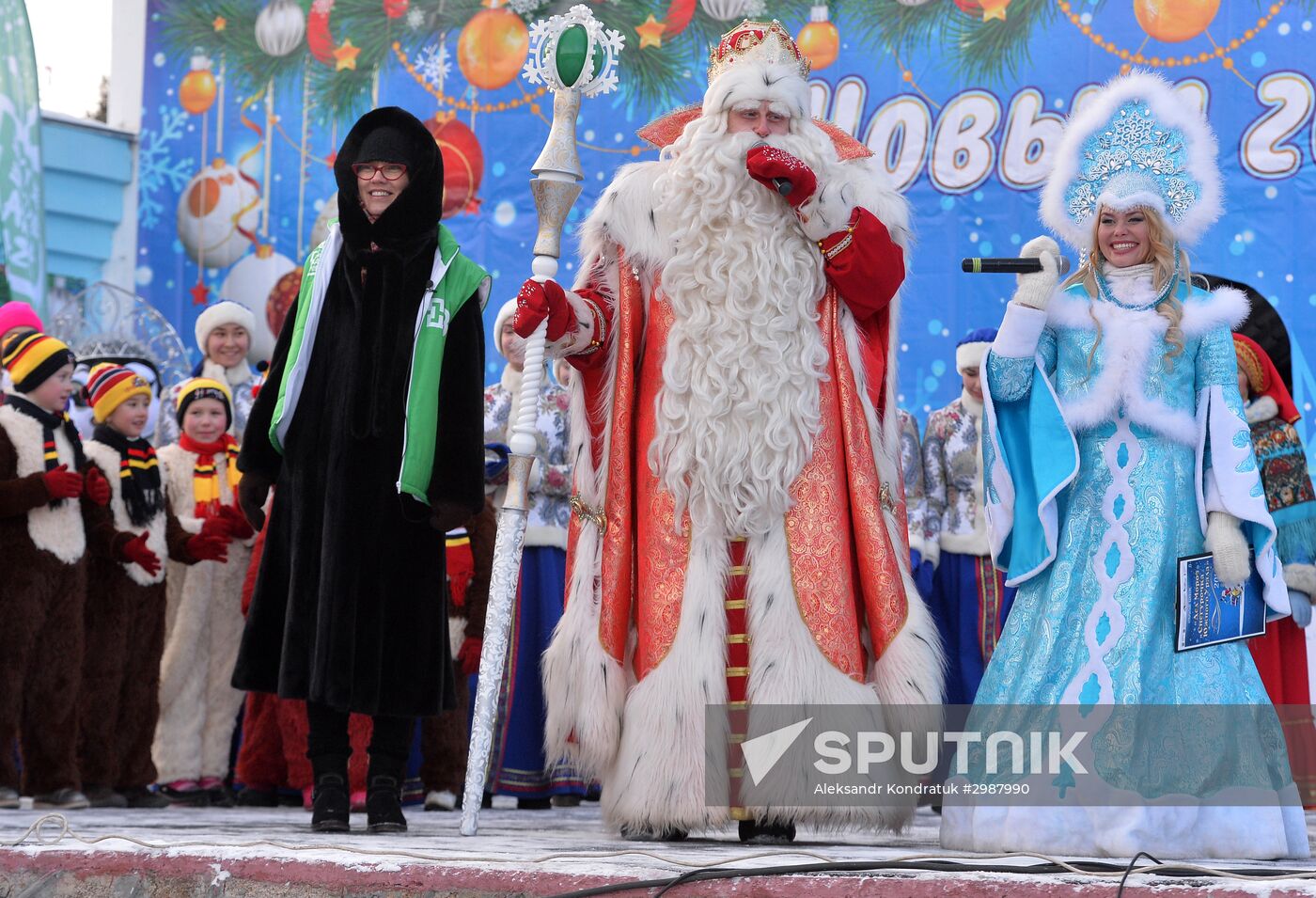 Father Frost from Veliky Ustyug visits Chelyabinsk