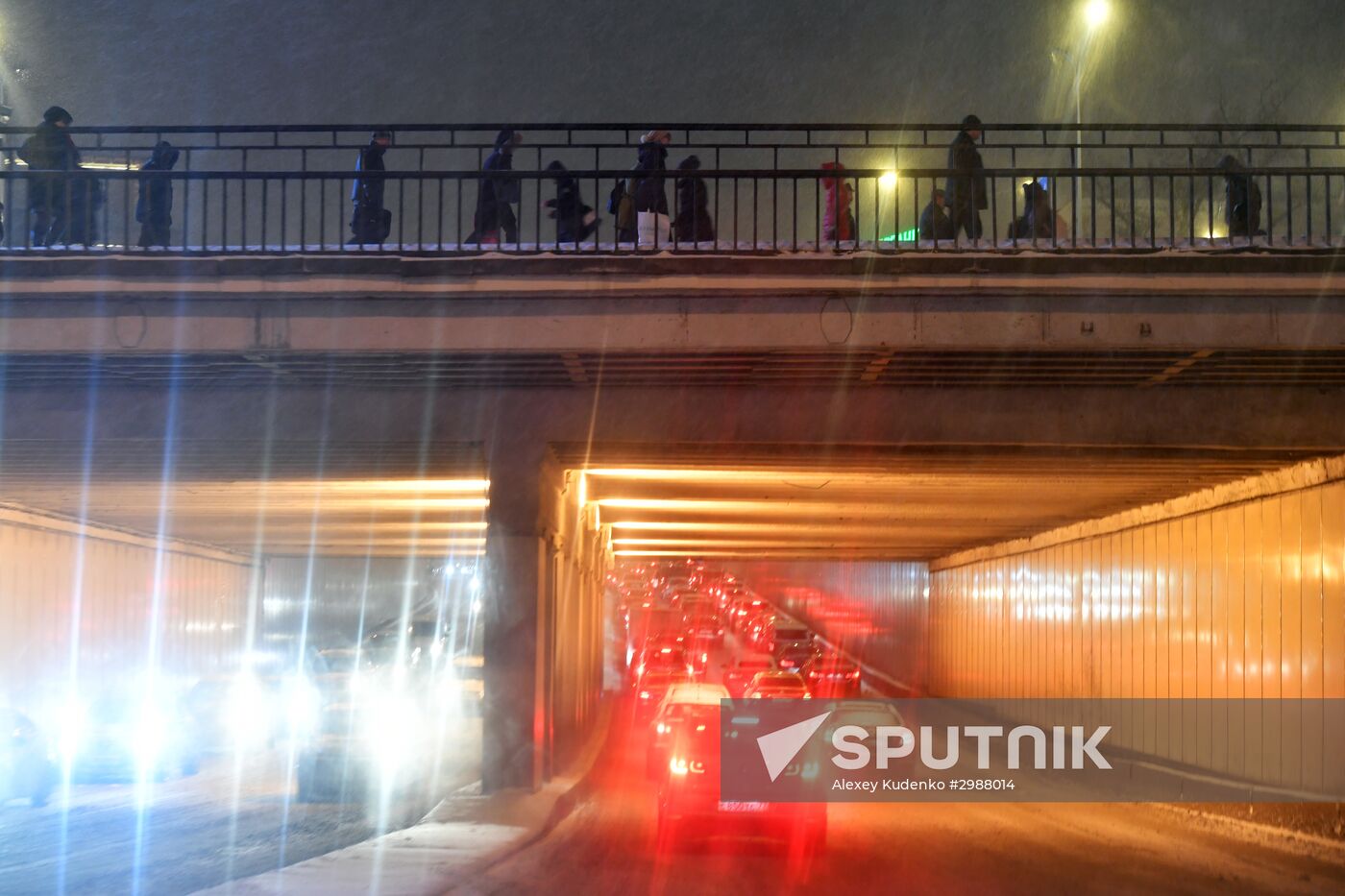 Snowstorm in Moscow