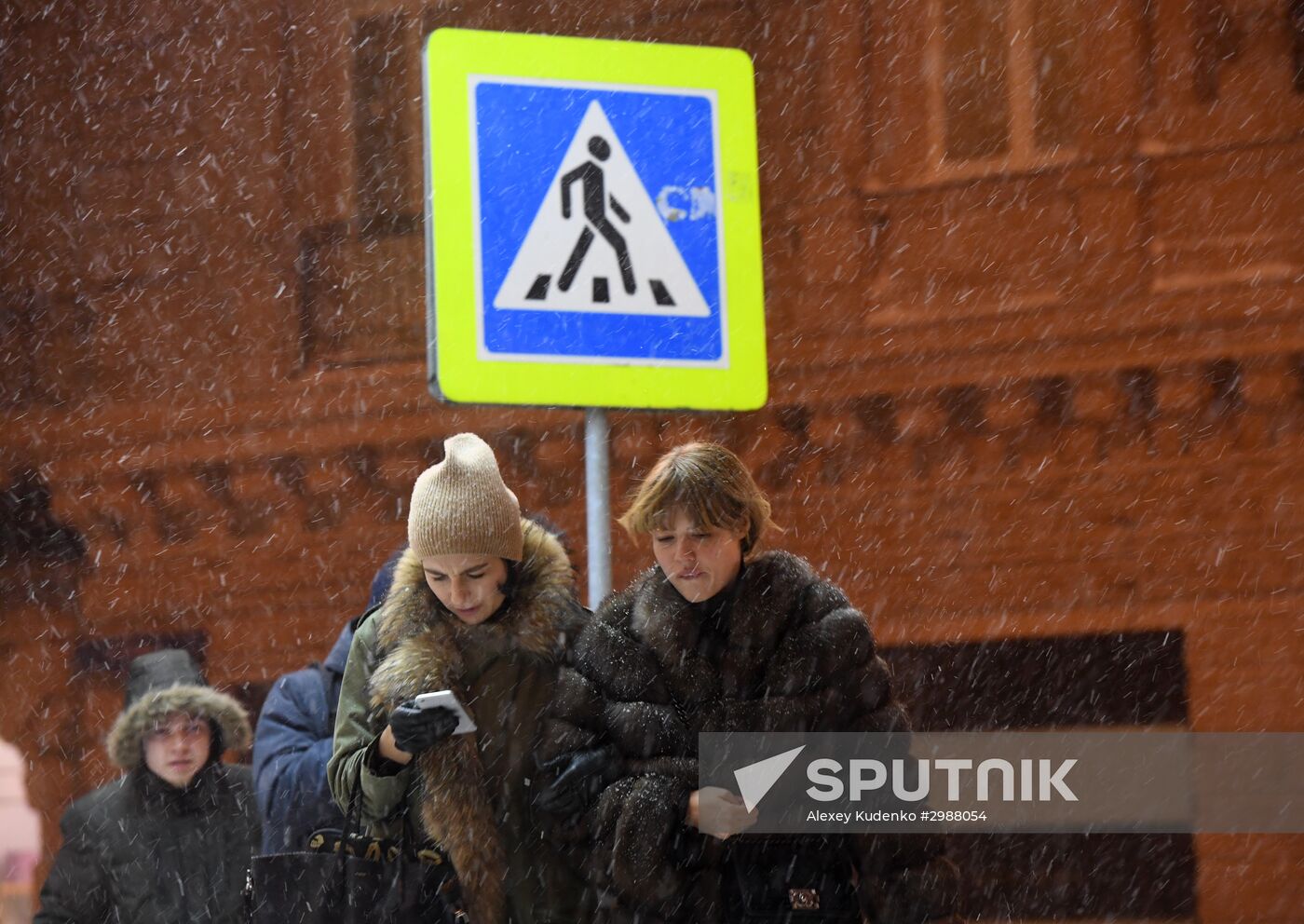 Snowstorm in Moscow