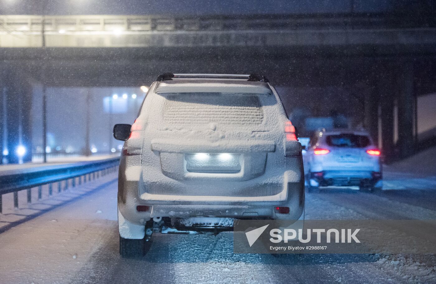 Snowstorm in Moscow